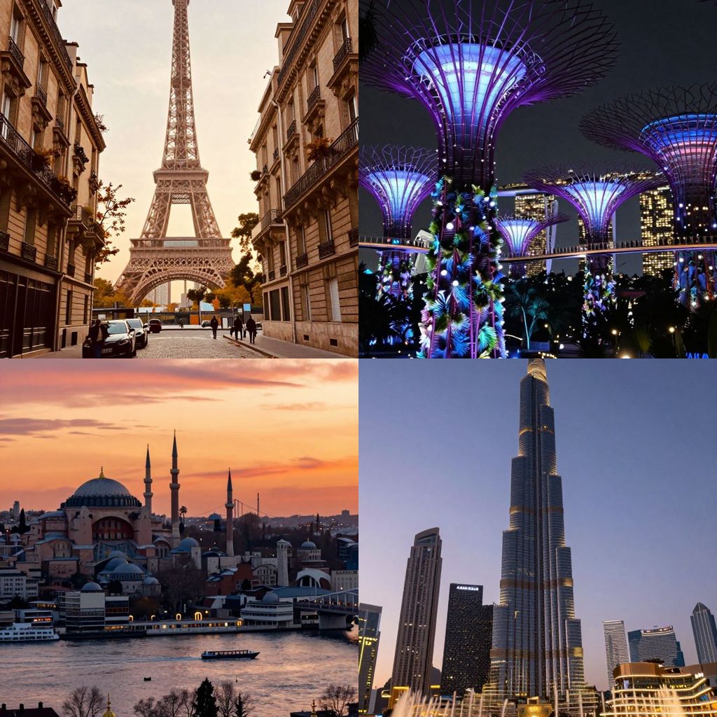 Most photographed cities iconic photos