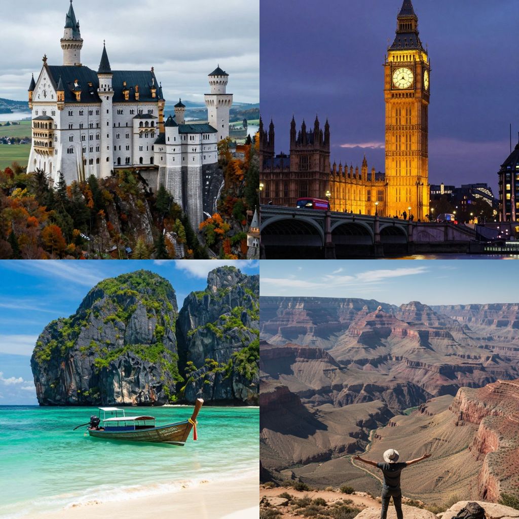 Most visited places around world